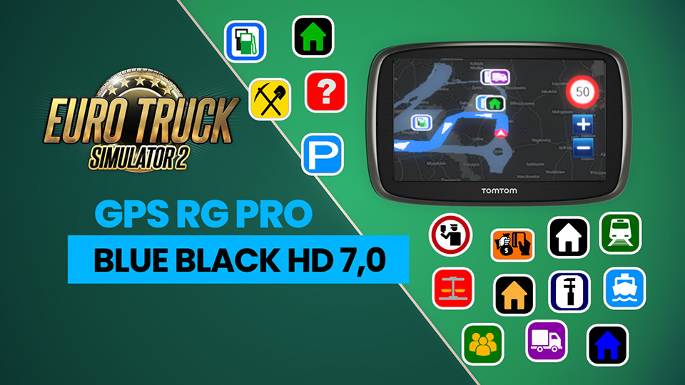 GPS RG PRO BLUE BLACK HD